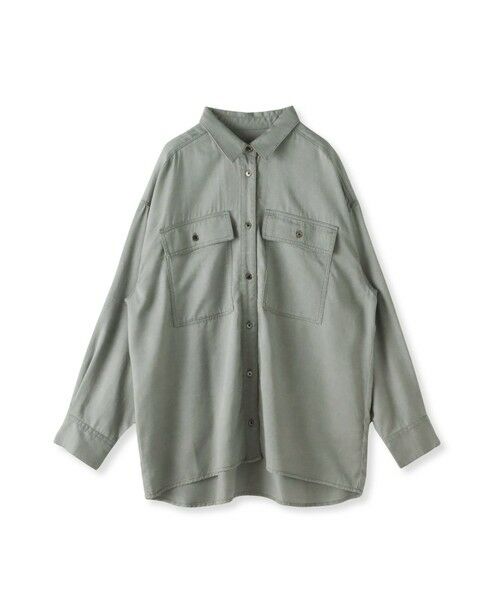 la.f...(大きいサイズ) / ラ・エフ(おおきいサイズ) シャツ・ブラウス | 【大きいサイズ】【biyori】モダールデニムシャツ≪洗濯機で洗える≫ | 詳細17