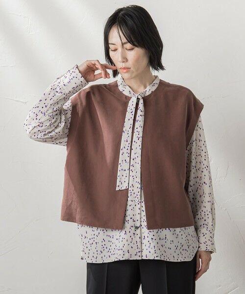 la.f...(大きいサイズ) / ラ・エフ(おおきいサイズ) シャツ・ブラウス | 【大きいサイズ】カラフルドットブラウス≪洗濯機で洗える≫ | 詳細11