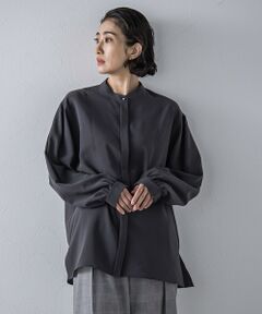 la.f...(大きいサイズ) / ラ・エフ(おおきいサイズ) シャツ・ブラウス | 【大きいサイズ】”とろみ素材で着心地抜群”フィネスボイルブラウス≪洗濯機で洗える≫