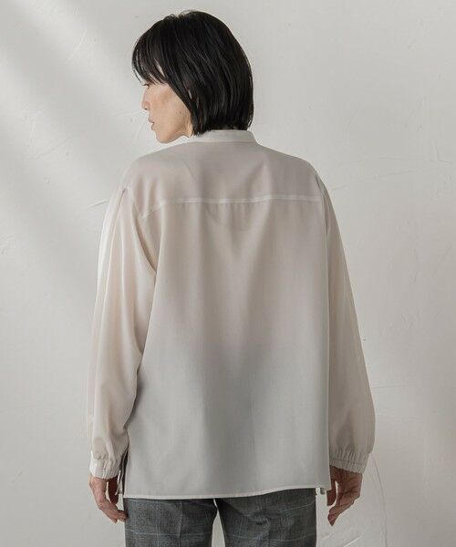 la.f...(大きいサイズ) / ラ・エフ(おおきいサイズ) シャツ・ブラウス | 【大きいサイズ】”とろみ素材で着心地抜群”フィネスボイルブラウス≪洗濯機で洗える≫ | 詳細13