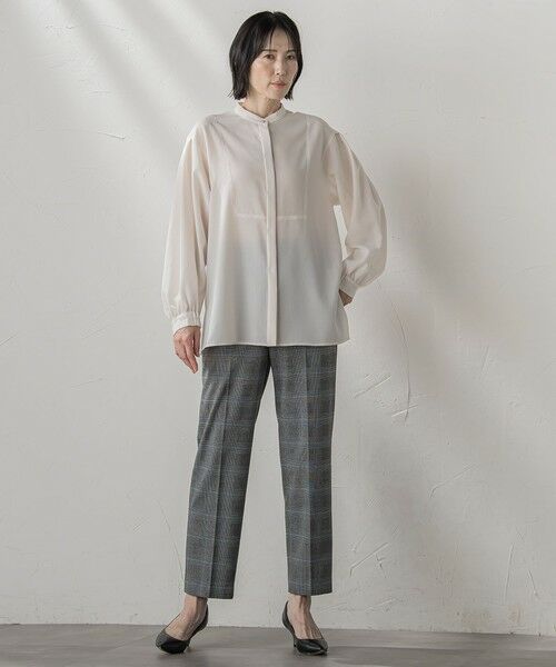 la.f...(大きいサイズ) / ラ・エフ(おおきいサイズ) シャツ・ブラウス | 【大きいサイズ】”とろみ素材で着心地抜群”フィネスボイルブラウス≪洗濯機で洗える≫ | 詳細14