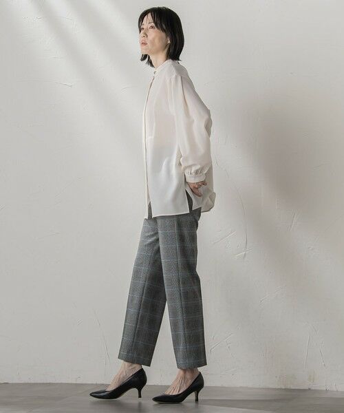 la.f...(大きいサイズ) / ラ・エフ(おおきいサイズ) シャツ・ブラウス | 【大きいサイズ】”とろみ素材で着心地抜群”フィネスボイルブラウス≪洗濯機で洗える≫ | 詳細15