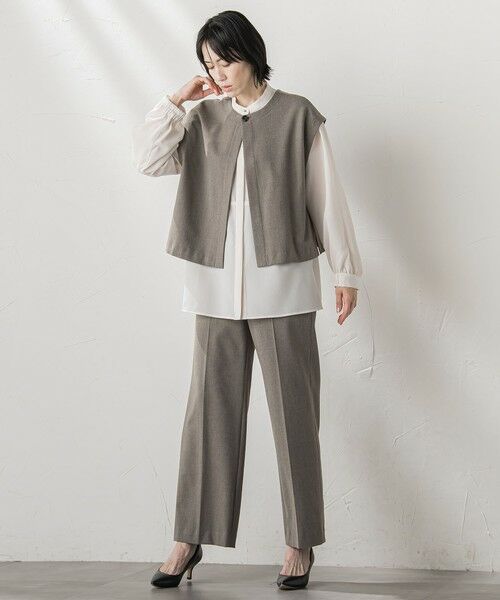 la.f...(大きいサイズ) / ラ・エフ(おおきいサイズ) シャツ・ブラウス | 【大きいサイズ】”とろみ素材で着心地抜群”フィネスボイルブラウス≪洗濯機で洗える≫ | 詳細18