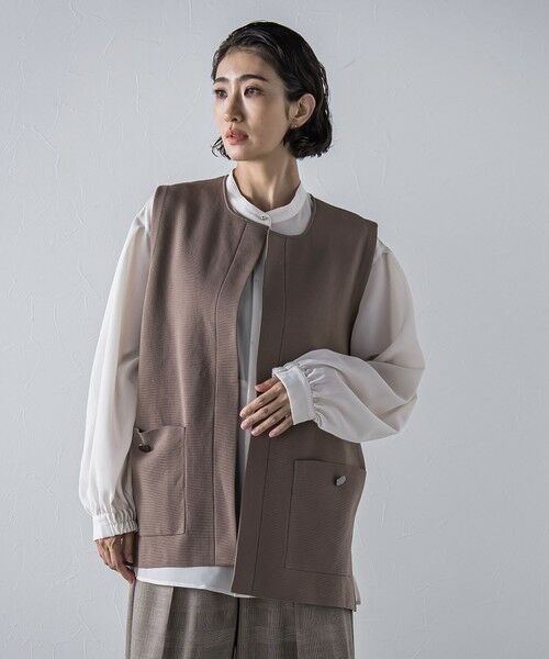 la.f...(大きいサイズ) / ラ・エフ(おおきいサイズ) シャツ・ブラウス | 【大きいサイズ】”とろみ素材で着心地抜群”フィネスボイルブラウス≪洗濯機で洗える≫ | 詳細8