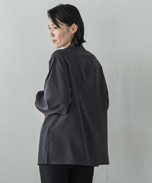 la.f...(大きいサイズ) / ラ・エフ(おおきいサイズ) シャツ・ブラウス | 【大きいサイズ】”とろみ素材で着心地抜群”フィネスボイルブラウス≪洗濯機で洗える≫ | 詳細27