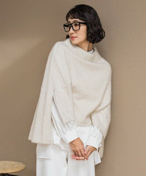 la.f...(大きいサイズ) / ラ・エフ(おおきいサイズ) シャツ・ブラウス | 【大きいサイズ】【biyori/極】""こなれ袖がポイント""バンドカラーシャツ | 詳細2