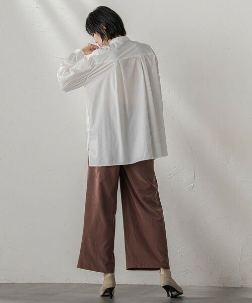 la.f...(大きいサイズ) / ラ・エフ(おおきいサイズ) シャツ・ブラウス | 【大きいサイズ】【biyori/極】""こなれ袖がポイント""バンドカラーシャツ | 詳細20