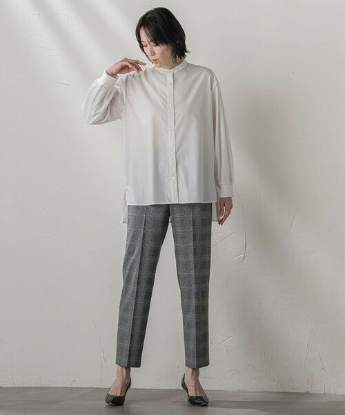 la.f...(大きいサイズ) / ラ・エフ(おおきいサイズ) シャツ・ブラウス | 【大きいサイズ】【biyori/極】""こなれ袖がポイント""バンドカラーシャツ | 詳細24