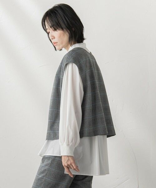 la.f...(大きいサイズ) / ラ・エフ(おおきいサイズ) シャツ・ブラウス | 【大きいサイズ】【biyori/極】""こなれ袖がポイント""バンドカラーシャツ | 詳細25