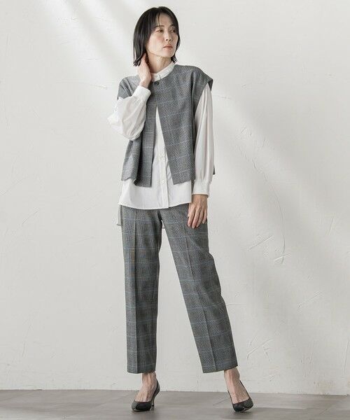 la.f...(大きいサイズ) / ラ・エフ(おおきいサイズ) シャツ・ブラウス | 【大きいサイズ】【biyori/極】""こなれ袖がポイント""バンドカラーシャツ | 詳細26