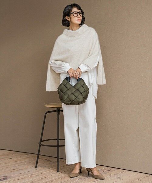 la.f...(大きいサイズ) / ラ・エフ(おおきいサイズ) シャツ・ブラウス | 【大きいサイズ】【biyori/極】""こなれ袖がポイント""バンドカラーシャツ | 詳細3