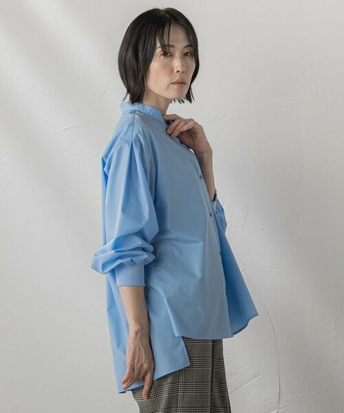 la.f...(大きいサイズ) / ラ・エフ(おおきいサイズ) シャツ・ブラウス | 【大きいサイズ】【biyori/極】""こなれ袖がポイント""バンドカラーシャツ | 詳細27