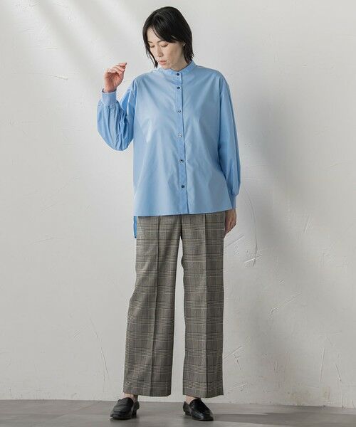 la.f...(大きいサイズ) / ラ・エフ(おおきいサイズ) シャツ・ブラウス | 【大きいサイズ】【biyori/極】""こなれ袖がポイント""バンドカラーシャツ | 詳細28