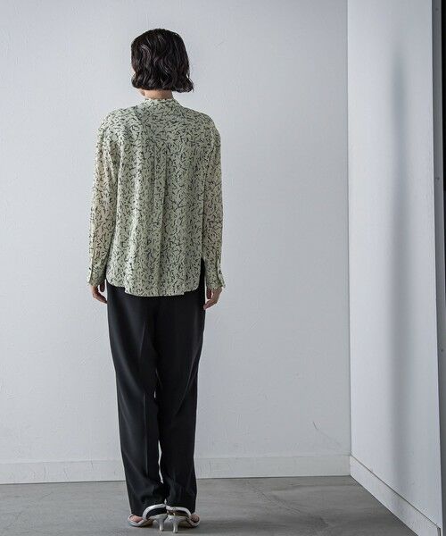 la.f...(大きいサイズ) / ラ・エフ(おおきいサイズ) シャツ・ブラウス | 【大きいサイズ】幾何ドット柄ブリントブラウス≪洗濯機で洗える≫ | 詳細11