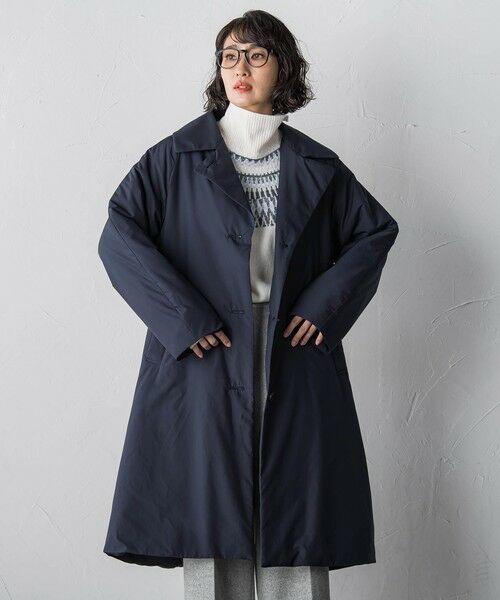 la.f...(大きいサイズ) / ラ・エフ(おおきいサイズ) ダッフルコート | 【大きいサイズ】<保温・蓄熱>空気をまとう""軽暖""コート | 詳細10