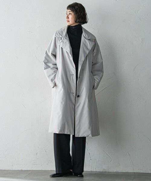 la.f...(大きいサイズ) / ラ・エフ(おおきいサイズ) ダッフルコート | 【大きいサイズ】<保温・蓄熱>空気をまとう""軽暖""コート | 詳細27