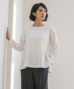 la.f...(大きいサイズ) / ラ・エフ(おおきいサイズ) カットソー | 【大きいサイズ】ツブツブジョーゼットカットソー≪洗濯機で洗える≫