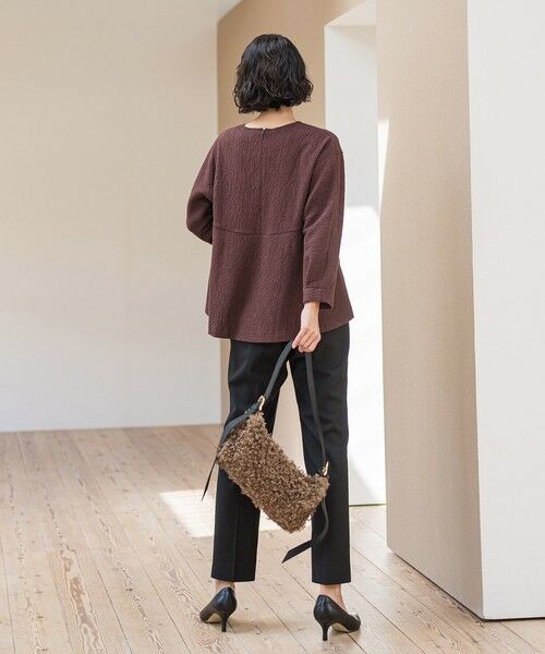 la.f...(大きいサイズ) / ラ・エフ(おおきいサイズ) カットソー | 【大きいサイズ】ツブツブジョーゼットカットソー≪洗濯機で洗える≫ | 詳細13