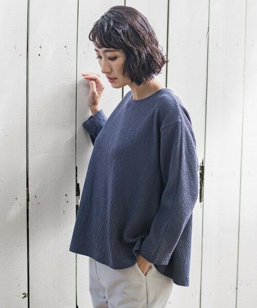 la.f...(大きいサイズ) / ラ・エフ(おおきいサイズ) カットソー | 【大きいサイズ】ツブツブジョーゼットカットソー≪洗濯機で洗える≫ | 詳細26