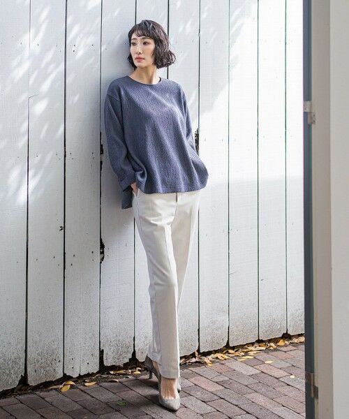 la.f...(大きいサイズ) / ラ・エフ(おおきいサイズ) カットソー | 【大きいサイズ】ツブツブジョーゼットカットソー≪洗濯機で洗える≫ | 詳細28