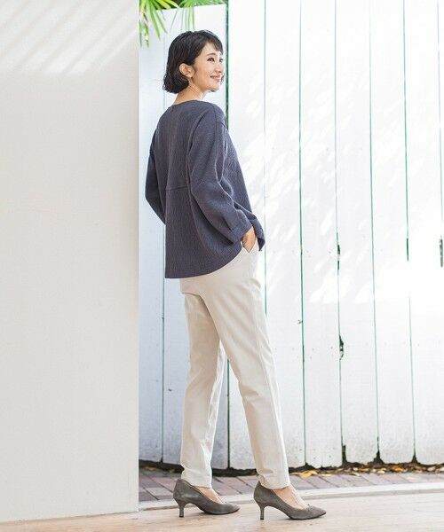 la.f...(大きいサイズ) / ラ・エフ(おおきいサイズ) カットソー | 【大きいサイズ】ツブツブジョーゼットカットソー≪洗濯機で洗える≫ | 詳細29