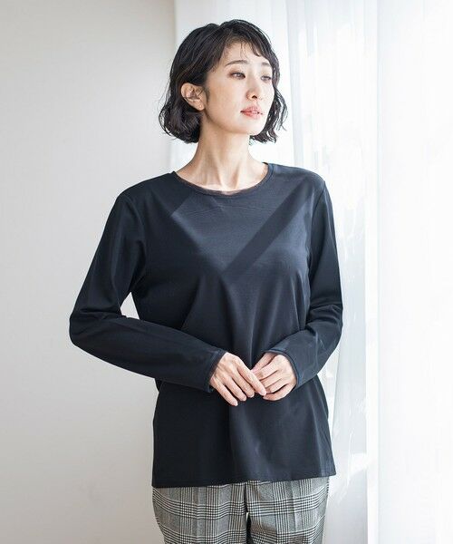 la.f...(大きいサイズ) / ラ・エフ(おおきいサイズ) カットソー | 【大きいサイズ】マシュマロポンチカットソー≪洗濯機で洗える≫ | 詳細14