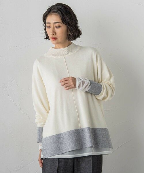 la.f...(大きいサイズ) / ラ・エフ(おおきいサイズ) カットソー | 【WEB限定/大きいサイズ】”重ねるだけで格上げ”レイヤードインナー | 詳細12