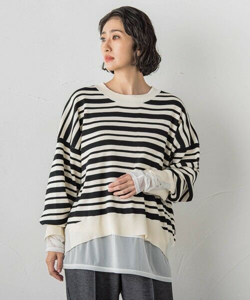 la.f...(大きいサイズ) / ラ・エフ(おおきいサイズ) カットソー | 【WEB限定/大きいサイズ】”重ねるだけで格上げ”レイヤードインナー | 詳細14