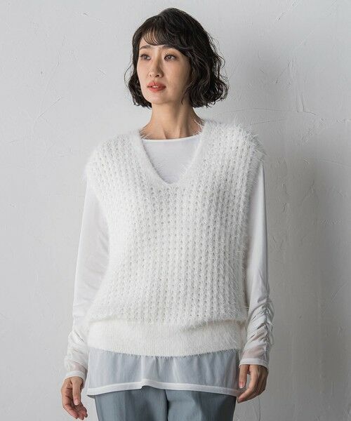 la.f...(大きいサイズ) / ラ・エフ(おおきいサイズ) カットソー | 【WEB限定/大きいサイズ】”重ねるだけで格上げ”レイヤードインナー | 詳細16