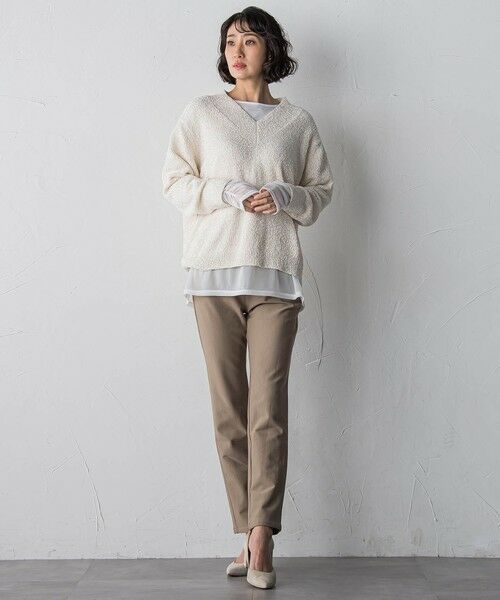 la.f...(大きいサイズ) / ラ・エフ(おおきいサイズ) カットソー | 【WEB限定/大きいサイズ】”重ねるだけで格上げ”レイヤードインナー | 詳細21