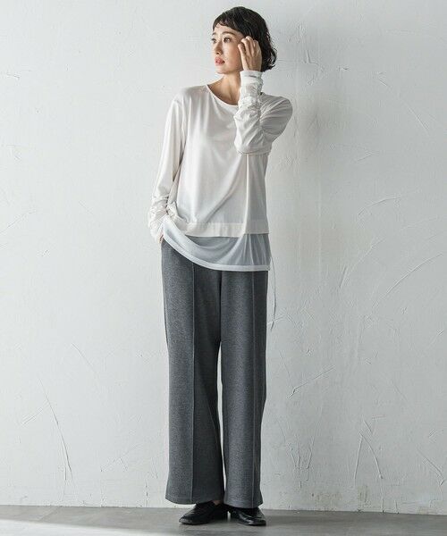 la.f...(大きいサイズ) / ラ・エフ(おおきいサイズ) カットソー | 【WEB限定/大きいサイズ】”重ねるだけで格上げ”レイヤードインナー | 詳細23