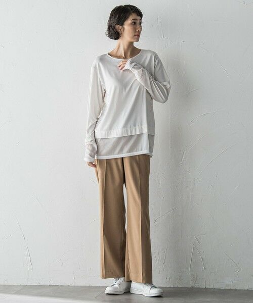 la.f...(大きいサイズ) / ラ・エフ(おおきいサイズ) カットソー | 【WEB限定/大きいサイズ】”重ねるだけで格上げ”レイヤードインナー | 詳細24