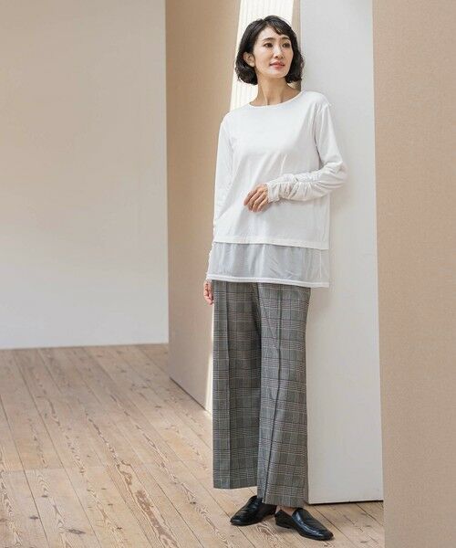 la.f...(大きいサイズ) / ラ・エフ(おおきいサイズ) カットソー | 【WEB限定/大きいサイズ】”重ねるだけで格上げ”レイヤードインナー | 詳細7