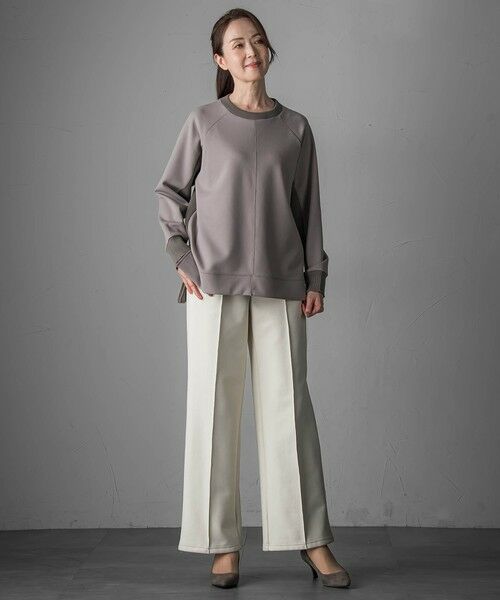 la.f...(大きいサイズ) / ラ・エフ(おおきいサイズ) その他パンツ | 【WEB限定/大きいサイズ】”まるで毛布”とろける裏起毛ワイドパンツ | 詳細24