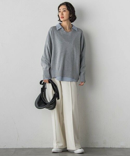 la.f...(大きいサイズ) / ラ・エフ(おおきいサイズ) その他パンツ | 【WEB限定/大きいサイズ】”まるで毛布”とろける裏起毛ワイドパンツ | 詳細5