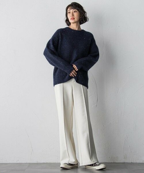 la.f...(大きいサイズ) / ラ・エフ(おおきいサイズ) その他パンツ | 【WEB限定/大きいサイズ】”まるで毛布”とろける裏起毛ワイドパンツ | 詳細8