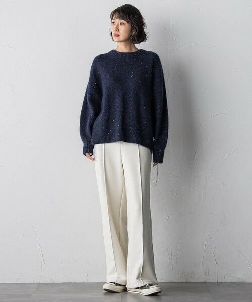 la.f...(大きいサイズ) / ラ・エフ(おおきいサイズ) その他パンツ | 【WEB限定/大きいサイズ】”まるで毛布”とろける裏起毛ワイドパンツ | 詳細9