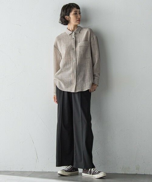 la.f...(大きいサイズ) / ラ・エフ(おおきいサイズ) その他パンツ | 【WEB限定/大きいサイズ】""ウエストゴムで快適""ワイドパンツ≪洗濯機で洗える≫ | 詳細1