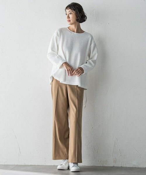 la.f...(大きいサイズ) / ラ・エフ(おおきいサイズ) その他パンツ | 【WEB限定/大きいサイズ】""ウエストゴムで快適""ワイドパンツ≪洗濯機で洗える≫ | 詳細12