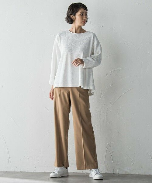 la.f...(大きいサイズ) / ラ・エフ(おおきいサイズ) その他パンツ | 【WEB限定/大きいサイズ】""ウエストゴムで快適""ワイドパンツ≪洗濯機で洗える≫ | 詳細13