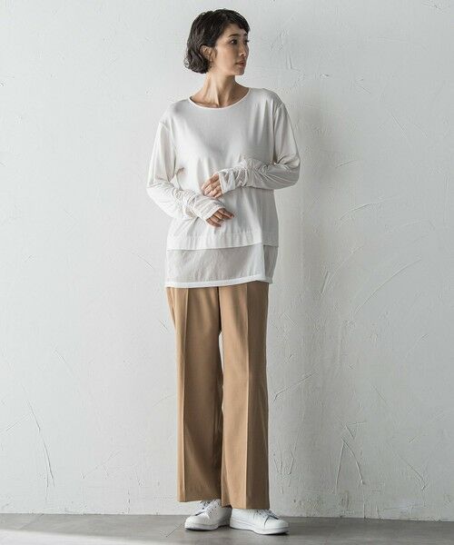 la.f...(大きいサイズ) / ラ・エフ(おおきいサイズ) その他パンツ | 【WEB限定/大きいサイズ】""ウエストゴムで快適""ワイドパンツ≪洗濯機で洗える≫ | 詳細14