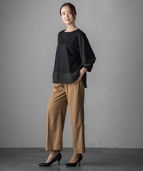 la.f...(大きいサイズ) / ラ・エフ(おおきいサイズ) その他パンツ | 【WEB限定/大きいサイズ】""ウエストゴムで快適""ワイドパンツ≪洗濯機で洗える≫ | 詳細16