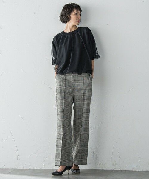 la.f...(大きいサイズ) / ラ・エフ(おおきいサイズ) その他パンツ | 【WEB限定/大きいサイズ】""ウエストゴムで快適""ワイドパンツ≪洗濯機で洗える≫ | 詳細28