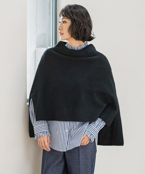 la.f...(大きいサイズ) / ラ・エフ(おおきいサイズ) ニット・セーター | 【大きいサイズ】【biyori】ケープニット≪手洗い可能≫ | 詳細4