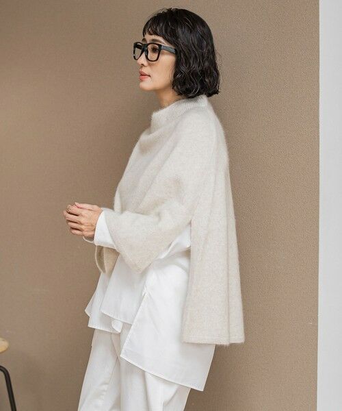 la.f...(大きいサイズ) / ラ・エフ(おおきいサイズ) ニット・セーター | 【大きいサイズ】【biyori】ケープニット≪手洗い可能≫ | 詳細12