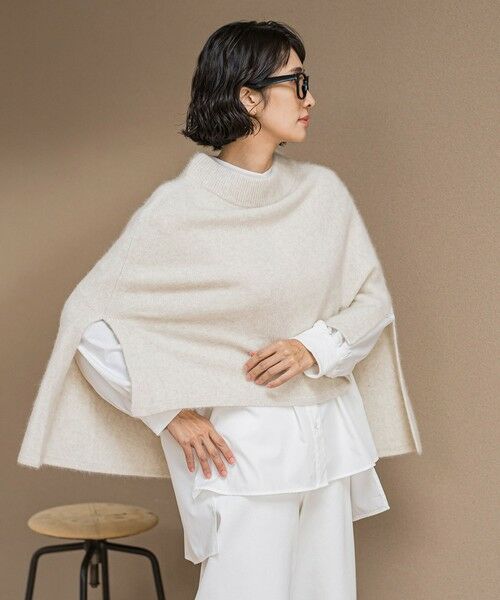 la.f...(大きいサイズ) / ラ・エフ(おおきいサイズ) ニット・セーター | 【大きいサイズ】【biyori】ケープニット≪手洗い可能≫ | 詳細14