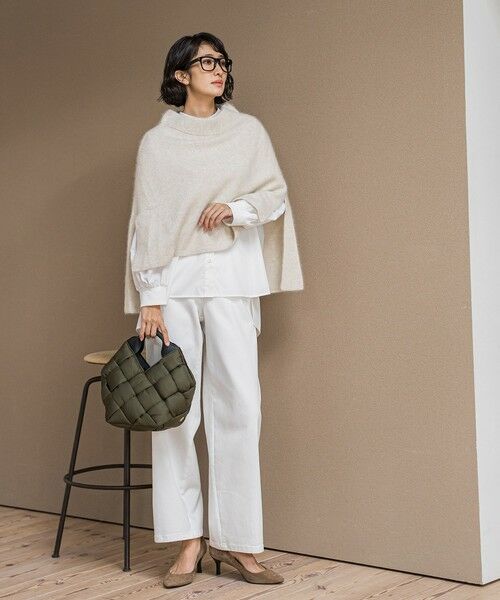 la.f...(大きいサイズ) / ラ・エフ(おおきいサイズ) ニット・セーター | 【大きいサイズ】【biyori】ケープニット≪手洗い可能≫ | 詳細16