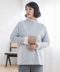 la.f...(大きいサイズ) / ラ・エフ(おおきいサイズ) ニット・セーター | 【大きいサイズ】<極>""やさしさに包まれる""極上ウールニット