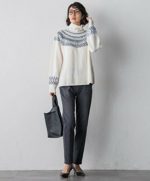 la.f...(大きいサイズ) / ラ・エフ(おおきいサイズ) ニット・セーター | 【大きいサイズ】フェアアイル柄ニット | 詳細10