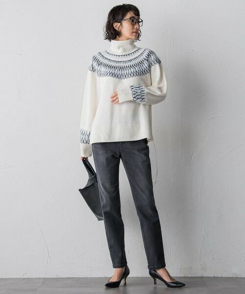 la.f...(大きいサイズ) / ラ・エフ(おおきいサイズ) ニット・セーター | 【大きいサイズ】フェアアイル柄ニット | 詳細12